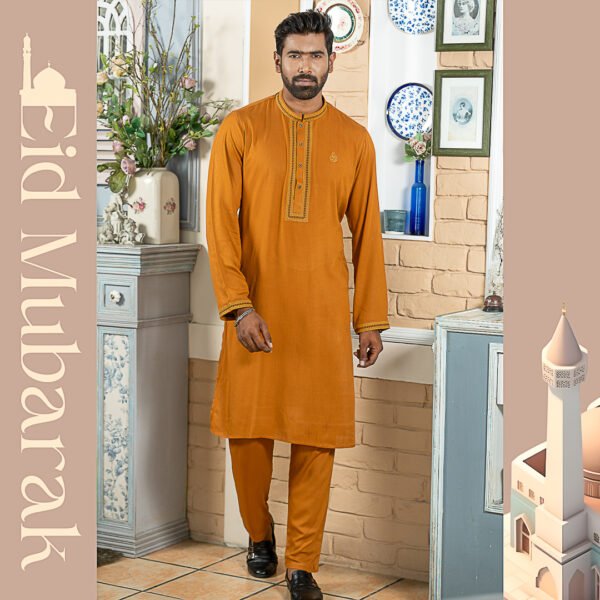 Premium Cotton Panjabi with Matching Pajama - Image 4